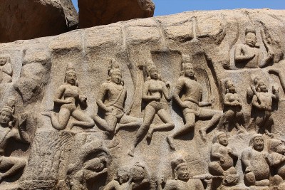 阿诸那的苦行，浅浮雕，Mamallapuram，泰米尔纳德邦，印度