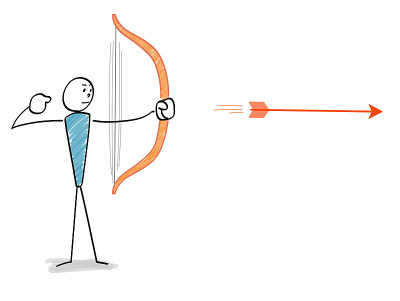 A person who shoots a bow