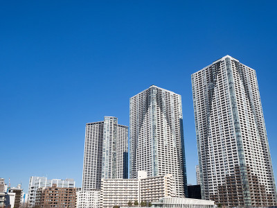 东京海滨地区的高层公寓