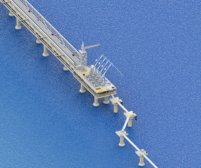 泊位。3 d渲染