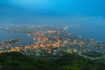 日本北海道夜景函馆城