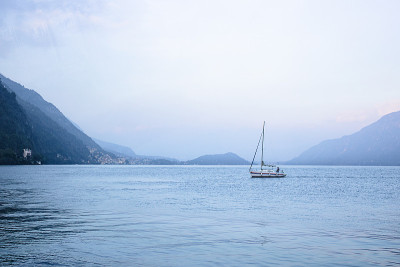 科莫湖美丽的夏夜