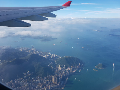 从空中到香港