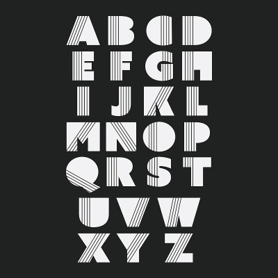 黑白粗体字体设计