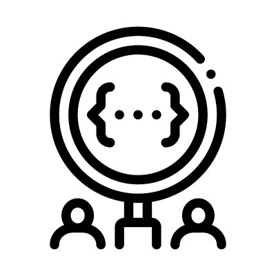 死锁研究图标矢量大纲插图