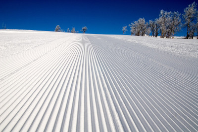 准备好的滑雪道