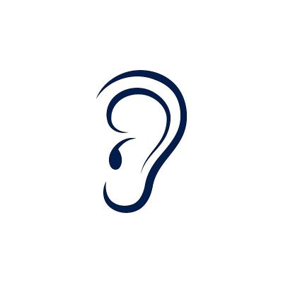 听图标插图模板矢量