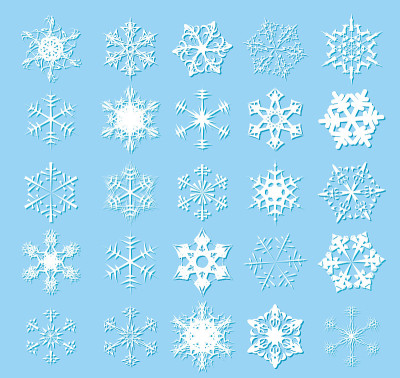 白色的雪花