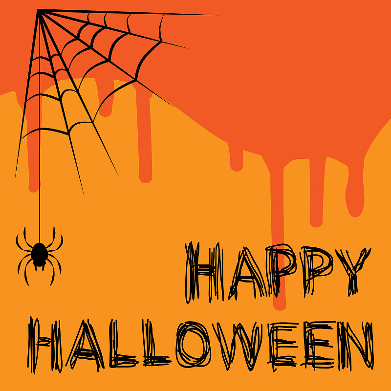 Happy halloween illustration