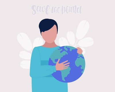 拯救地球的概念