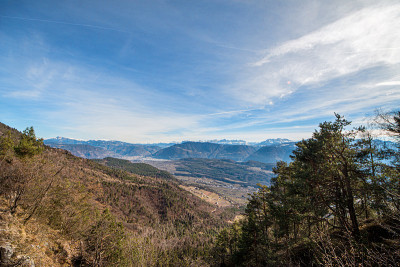 高山风光和蓝天