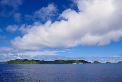 冲绳一个偏远岛屿的风景