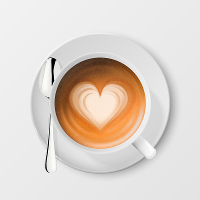 Vector 3d Realistic White Porcelain Ceramic Mug, M
