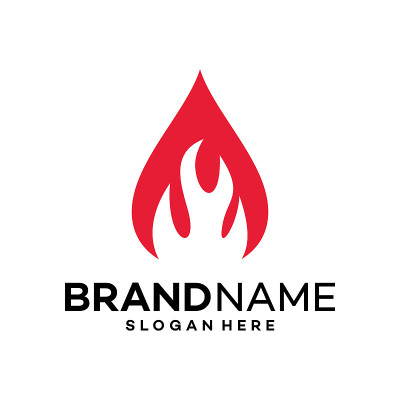 水热图标Logo设计模板插图矢量