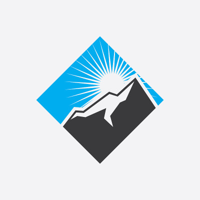 山标志设计矢量模板