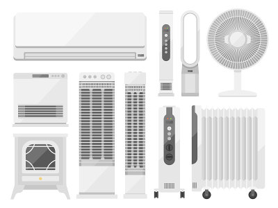 图解一套加热器具。