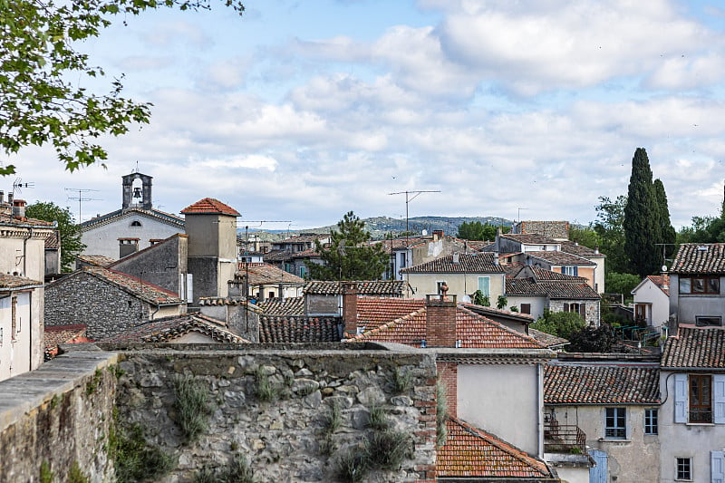 中世纪村庄Sauve (Occitanie，法国)