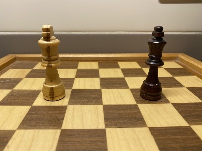 有两个皇后的棋盘