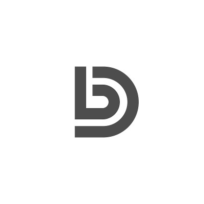 字母DB标志字母标记DB字母组合-字体类型会徽字符商标