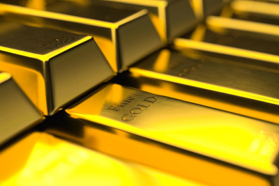 金条。金块形式的黄金