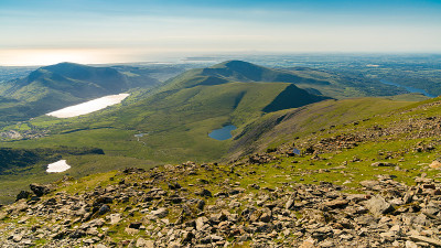 从斯诺登山，威尔士，英国