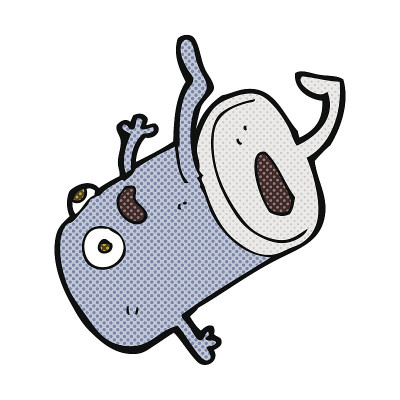 漫画卡通旧饮料罐