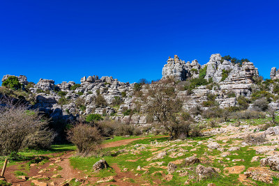 El Torcal de Antequera, Andalusia, Spain，在Antequer