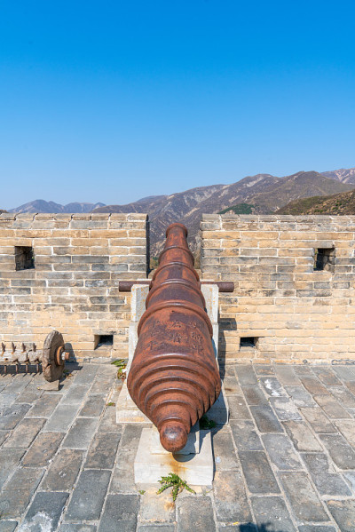 炮台上的长城阎门关，中国