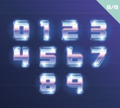 20世纪80年代的复古字体