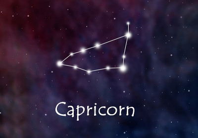 摩羯座星座或黄道或星座插图