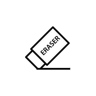 Eraser icon design vector illustration