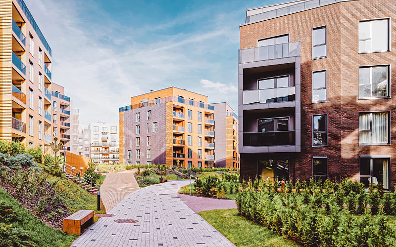 现代欧式建筑住宅区