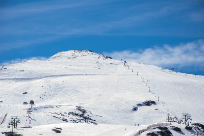 的雪山