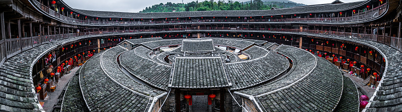 中国福建省的客家土楼