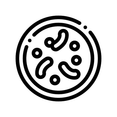 疾病疾病细菌矢量细线图标