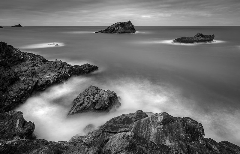 崎岖的远景，Pentire Point，康沃尔