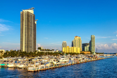 迈阿密海滩的住宅建筑
