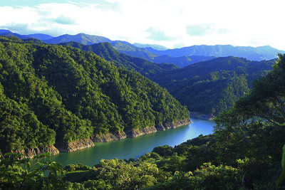 台湾新台北市石顶湾湖翡翠水库湖区