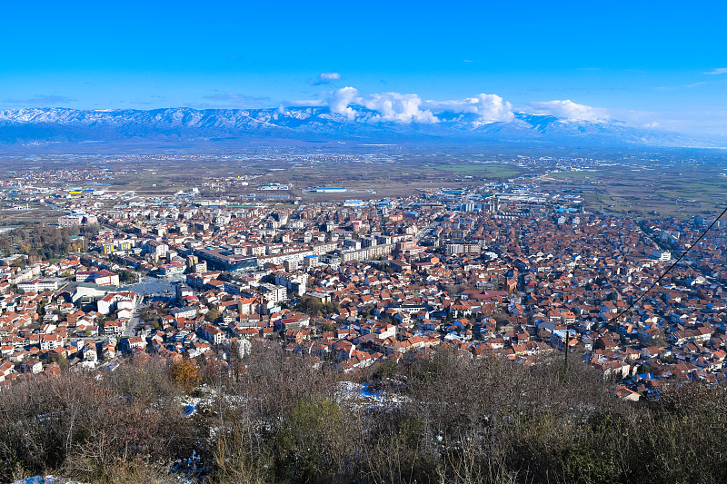 马其顿的Strumica (Strumitsa)镇