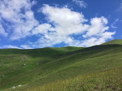白头山的夏季景色