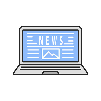 电子报纸彩色图标