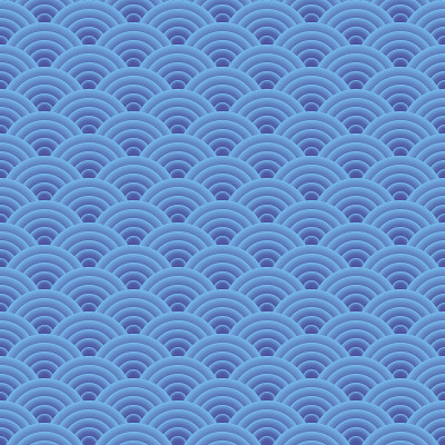 Blue Japanese ornament