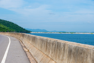 路肩的美丽风景