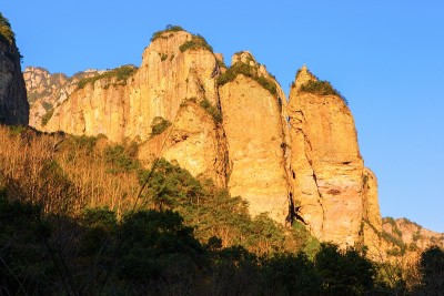 雁荡山的精神峰风景区