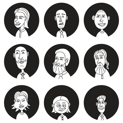 素描人图标