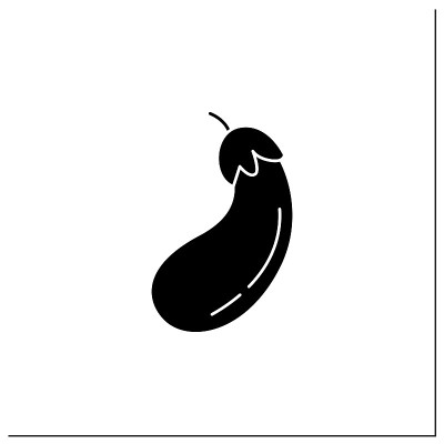 茄子字形图标