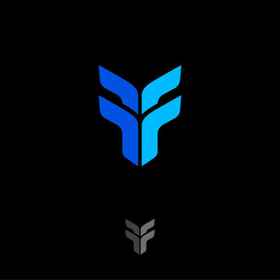 双F字母。美丽字母的首字母。F和F字母组合。