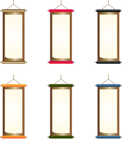 Japanese traditional scroll for interior decoratio