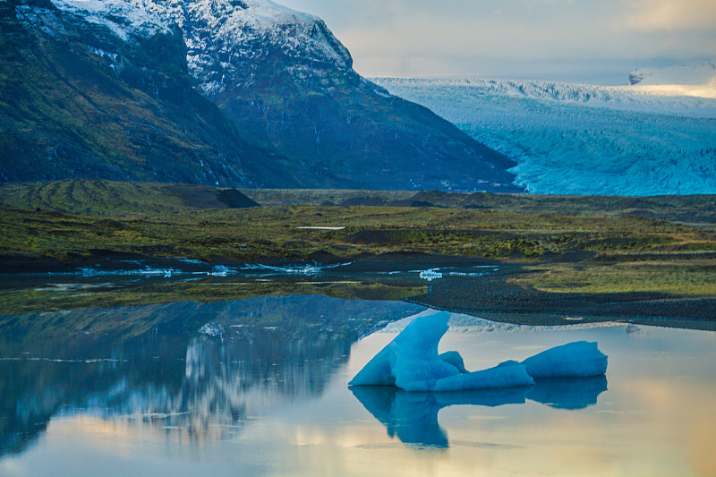 冰岛Fjallsárlón冰川湖