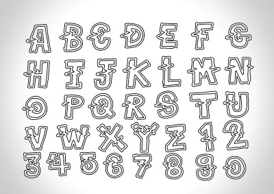 手写字母字体用钢笔写